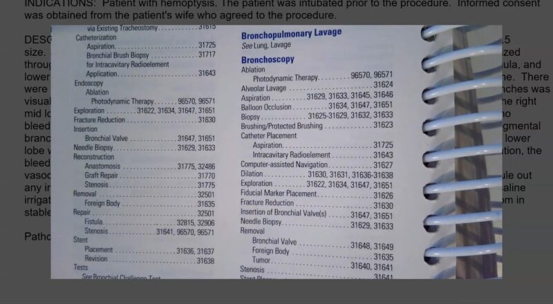 Coding Bronchoscopy